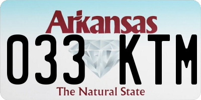 AR license plate 033KTM