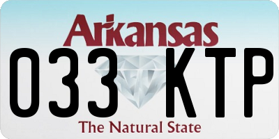 AR license plate 033KTP