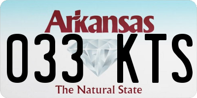 AR license plate 033KTS