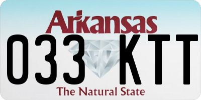 AR license plate 033KTT