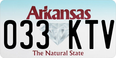 AR license plate 033KTV