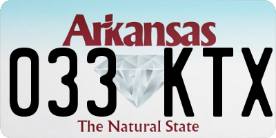 AR license plate 033KTX