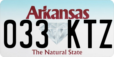 AR license plate 033KTZ