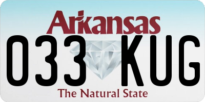 AR license plate 033KUG