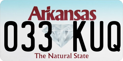 AR license plate 033KUQ