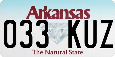 AR license plate 033KUZ