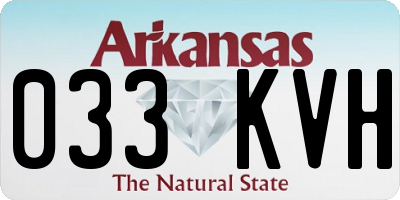 AR license plate 033KVH