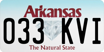AR license plate 033KVI