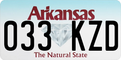 AR license plate 033KZD