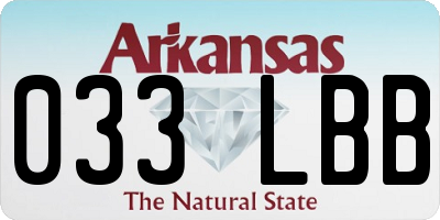 AR license plate 033LBB