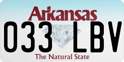 AR license plate 033LBV