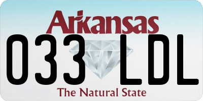 AR license plate 033LDL