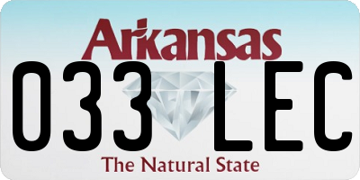 AR license plate 033LEC