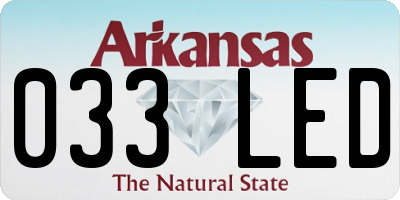 AR license plate 033LED