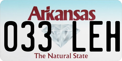 AR license plate 033LEH