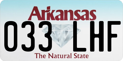 AR license plate 033LHF
