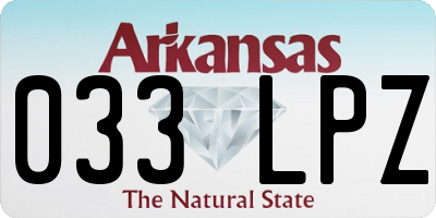 AR license plate 033LPZ