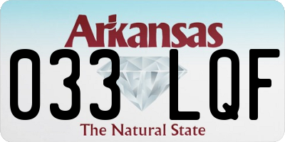 AR license plate 033LQF