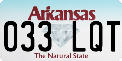 AR license plate 033LQT
