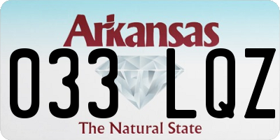 AR license plate 033LQZ