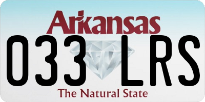 AR license plate 033LRS