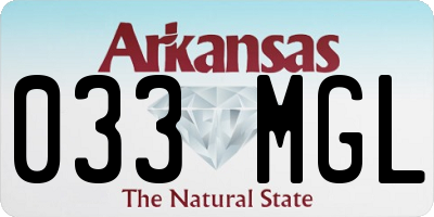 AR license plate 033MGL