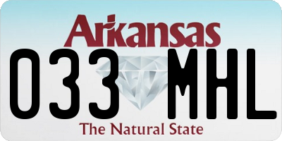 AR license plate 033MHL