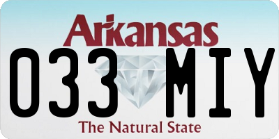 AR license plate 033MIY