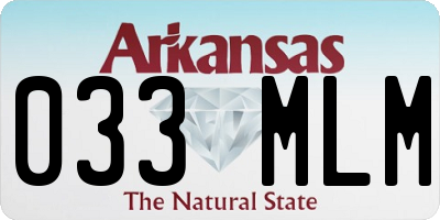 AR license plate 033MLM