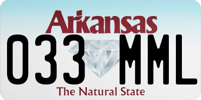 AR license plate 033MML