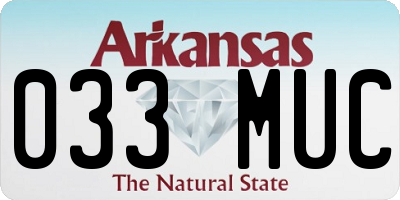 AR license plate 033MUC