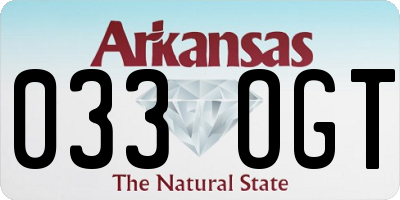 AR license plate 033OGT