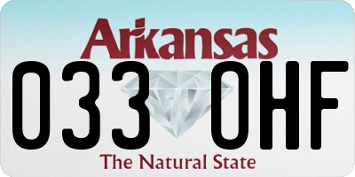 AR license plate 033OHF