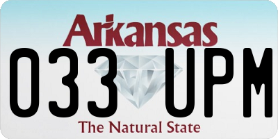 AR license plate 033UPM