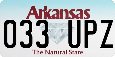 AR license plate 033UPZ