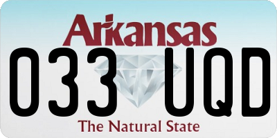 AR license plate 033UQD