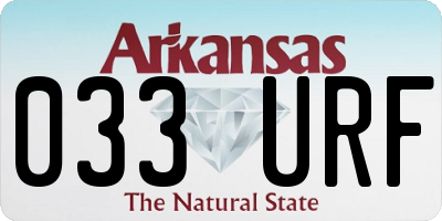 AR license plate 033URF
