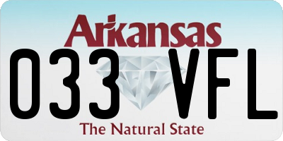 AR license plate 033VFL