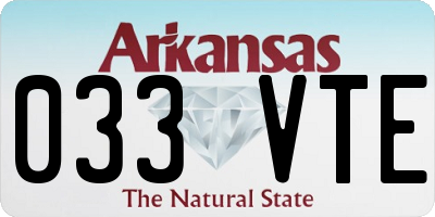 AR license plate 033VTE