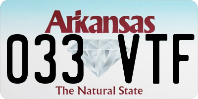 AR license plate 033VTF