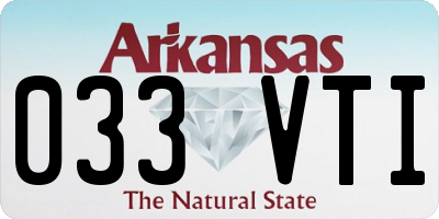 AR license plate 033VTI