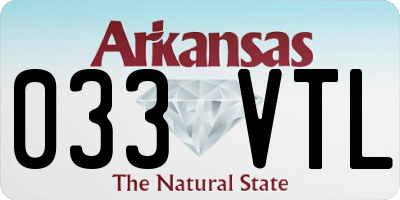 AR license plate 033VTL