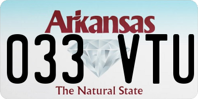 AR license plate 033VTU
