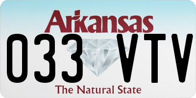 AR license plate 033VTV