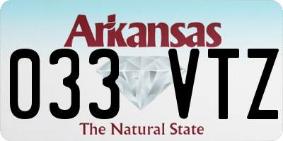AR license plate 033VTZ