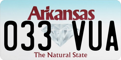 AR license plate 033VUA