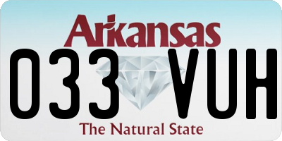 AR license plate 033VUH