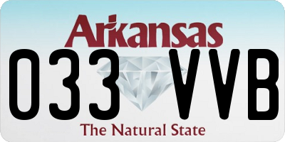 AR license plate 033VVB
