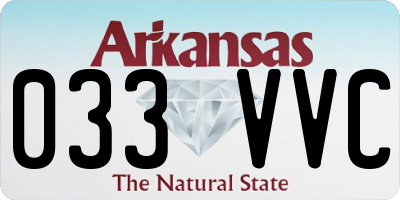 AR license plate 033VVC