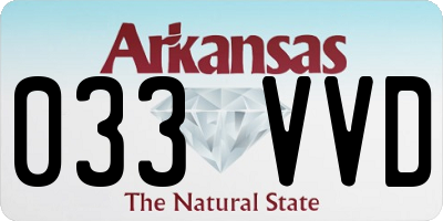 AR license plate 033VVD